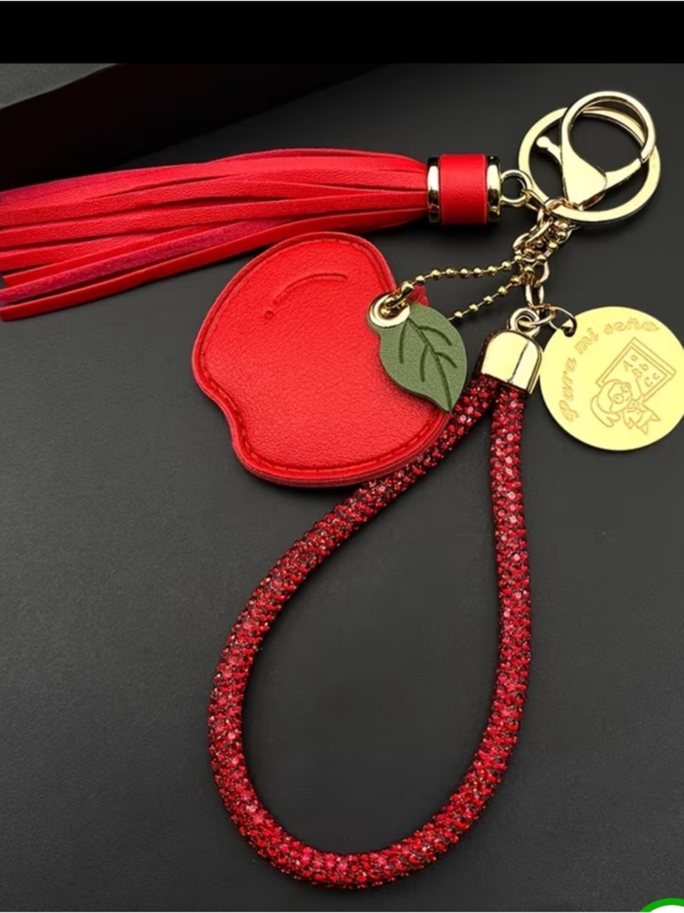 Cute Apple keychain/purse charm!